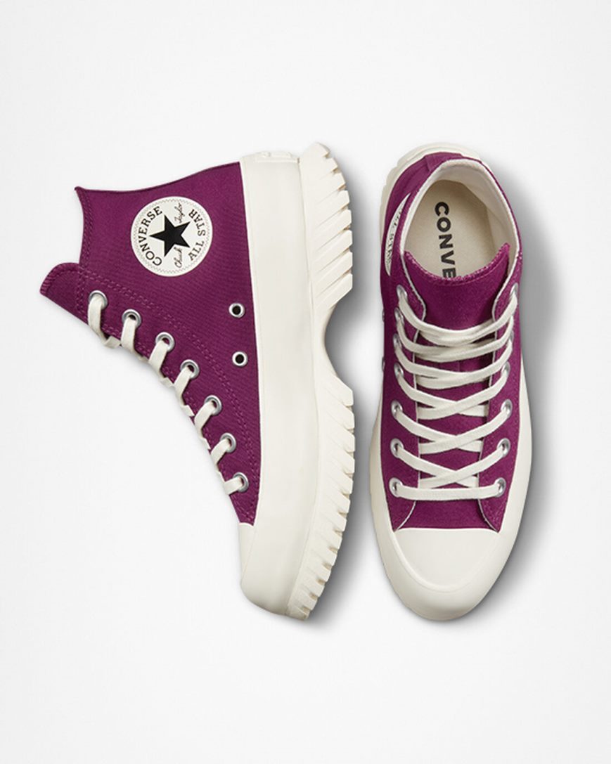 Dámské Boty Vysoké Converse Chuck Taylor All Star Lugged 2.0 Seasonal Color Fialové Černé | CZ LFMQ17